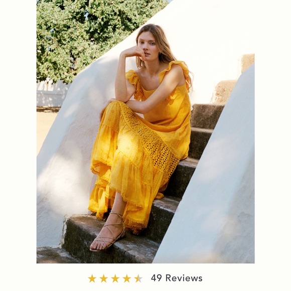 Anthropologie FALLON EYELET MAXI DRESS - Picture 1 of 12